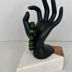 Black market minerals Green Beaded Bracelet lot C35